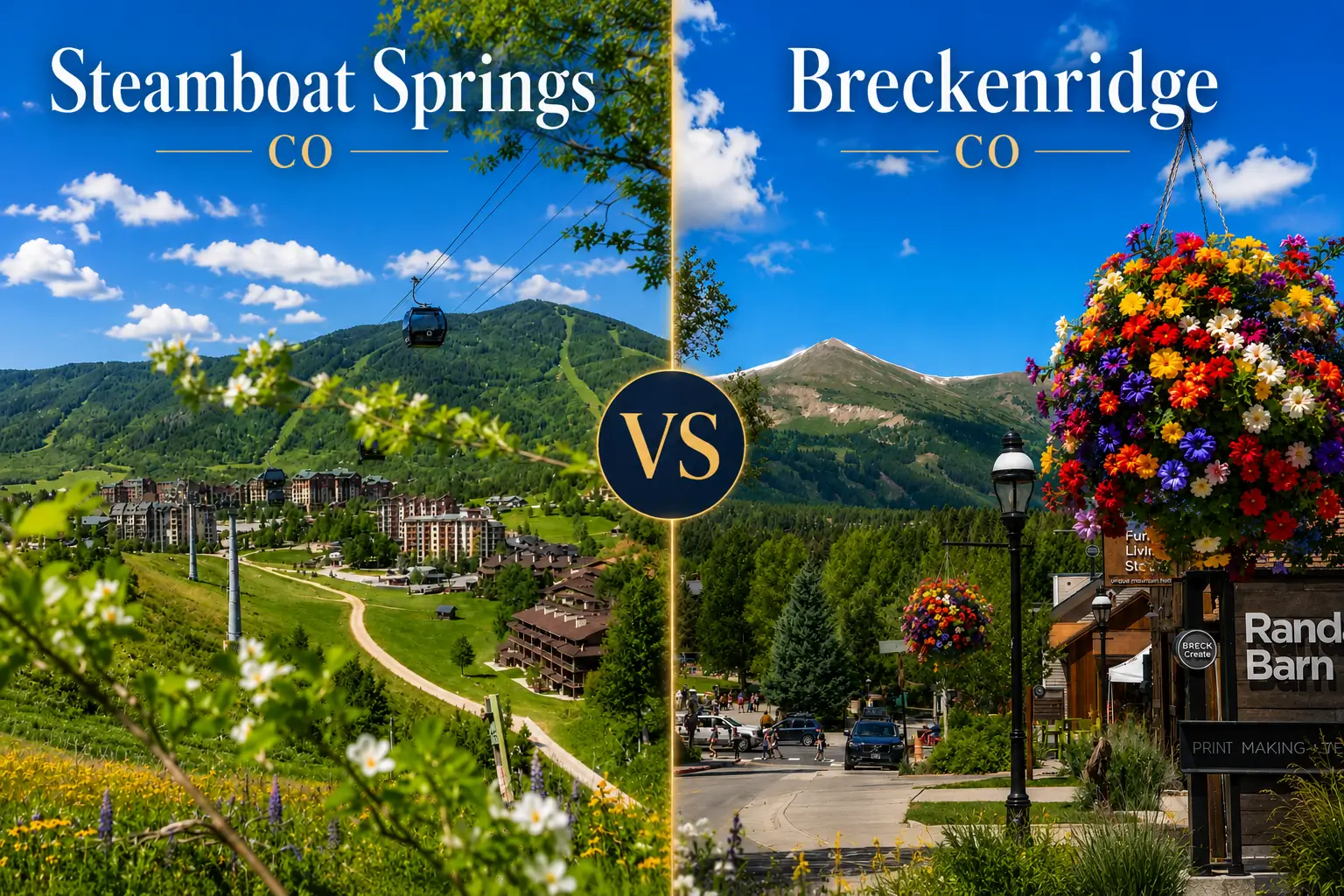 Breckenridge vs Steamboat Springs Colorado real estate and lifestyle comparison