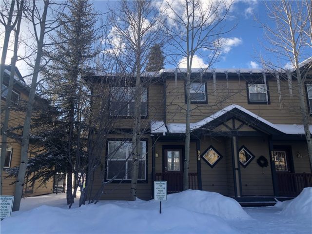 Townhome in Kingdom Park Townhomes, Breckenridge, CO — photo 1 (MLS S1023395)