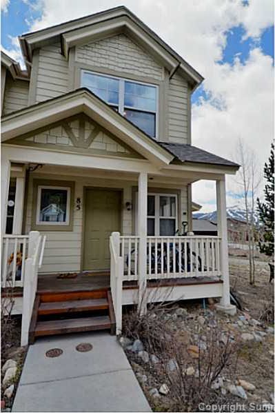 Townhome in Gibson Heights Townhomes, Breckenridge, CO — photo 1 (MLS S383945)