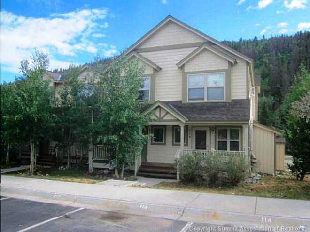 Townhome in Gibson Heights Townhomes, Breckenridge, CO — photo 1 (MLS S385492)