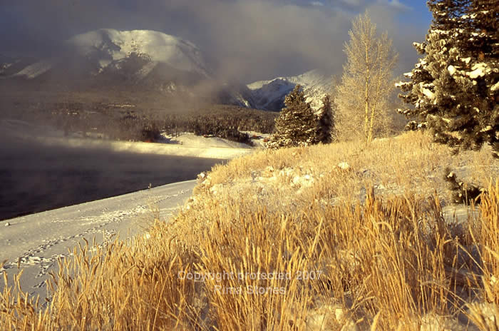 lake summit county winter