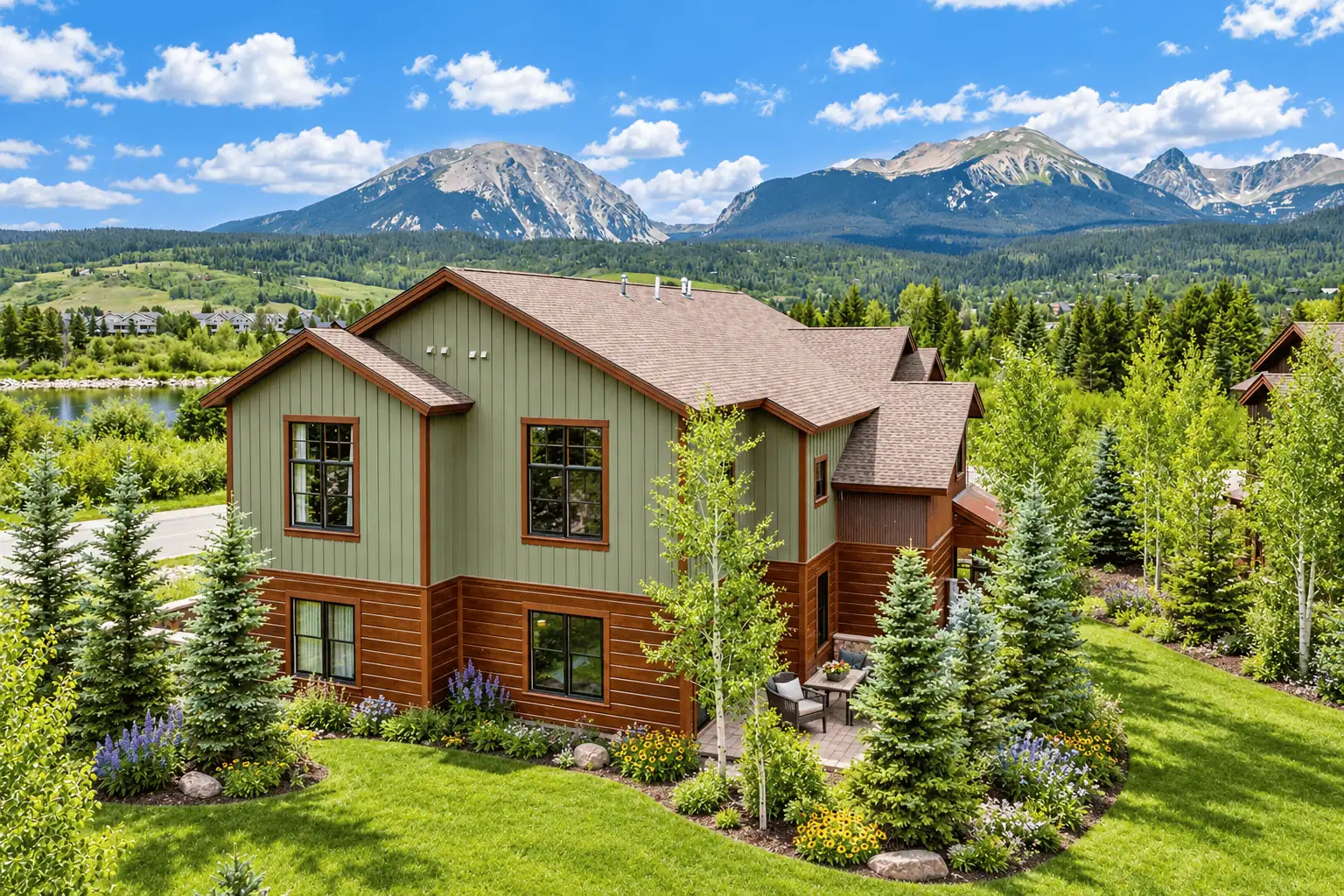 Silverthorne Colorado Short-Term Rental Rules and Regulations Silverthorne Colorado home with landscaped yard and mountain views