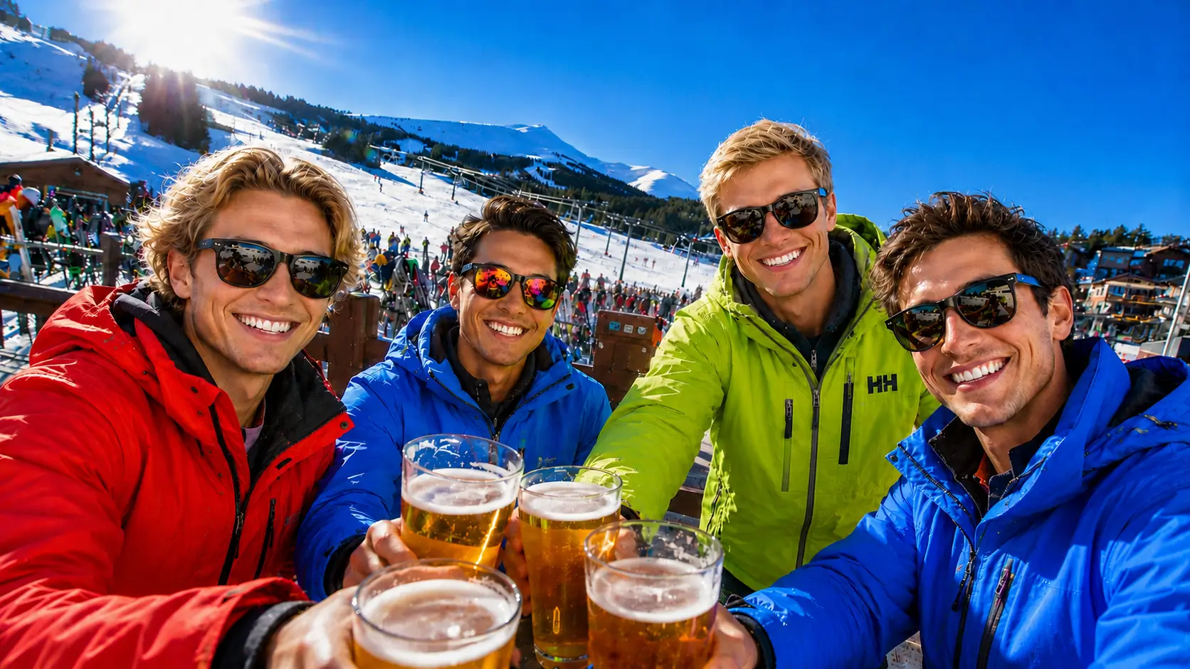 From the Final Run to Après-Ski at the Base of Peak 8 Après-ski gathering at Peak 8 in Breckenridge Ski Resort
