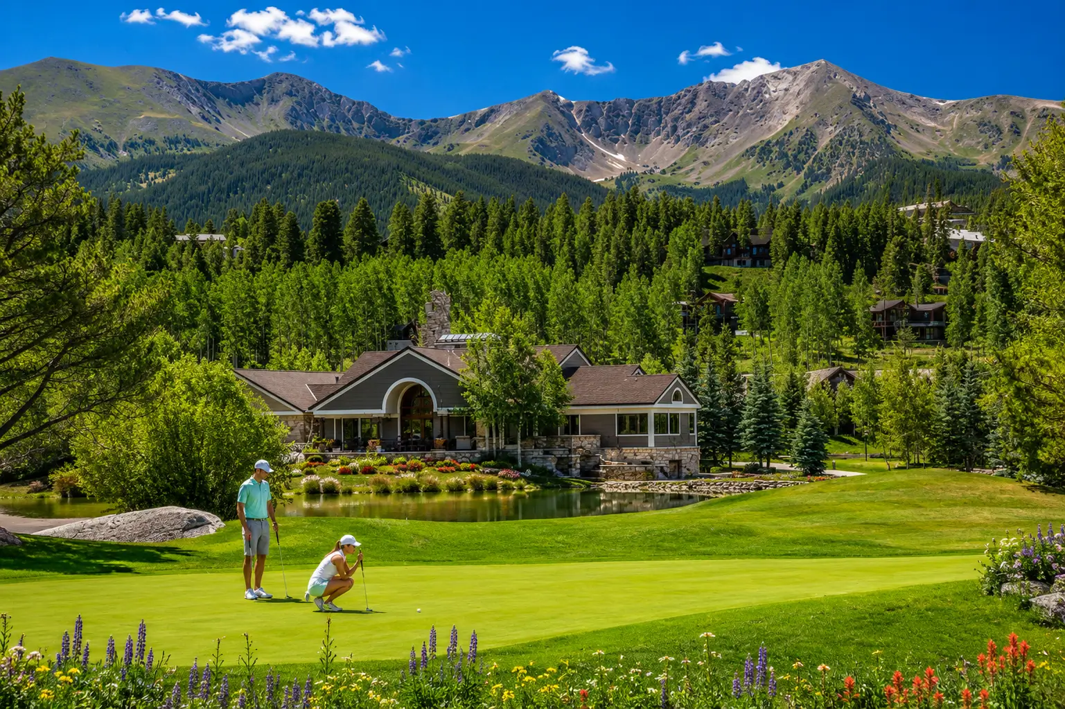 Views at Breckenridge Golf Course Mountain views from Breckenridge Golf Course in Colorado
