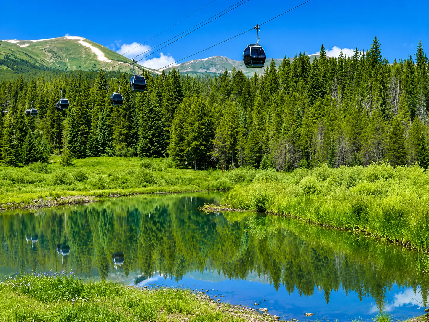 Cucumber Gulch Preserve below the BreckConnect Gondola Cucumber Gulch Preserve viewed from the BreckConnect Gondola in Breckenridge