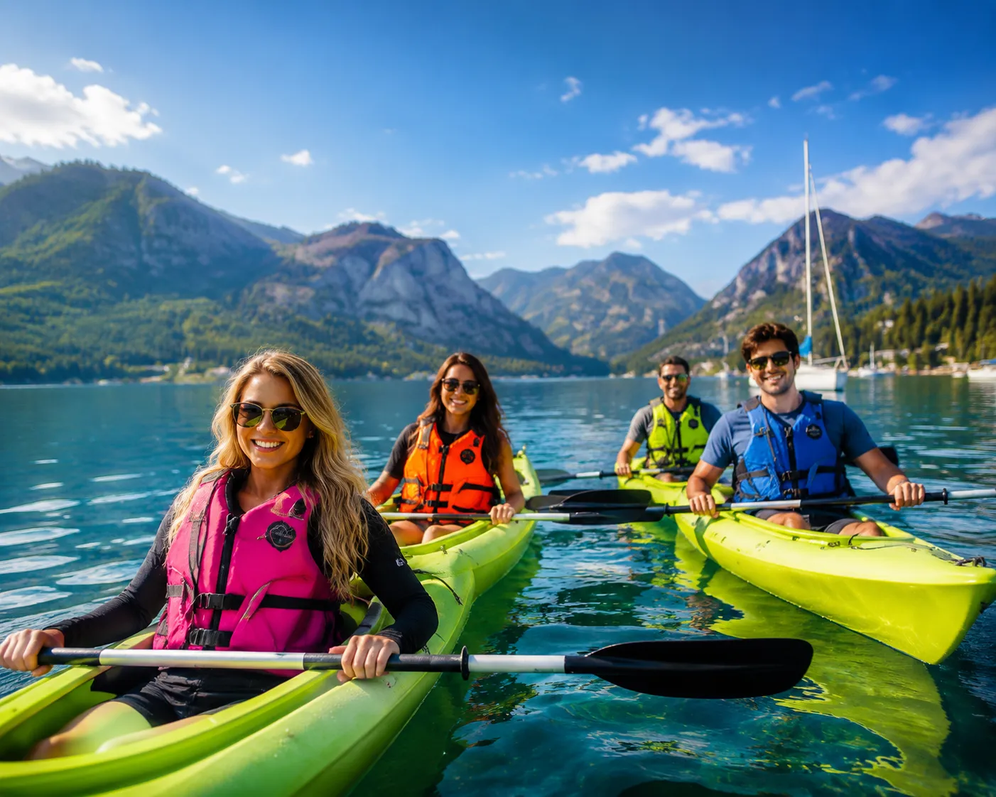 Kayaking on Lake Dillon near Breckenridge Colorado
