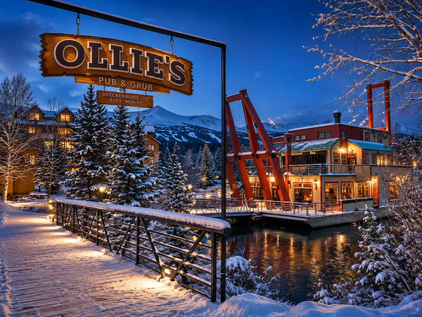 Live Music and Drinks Aboard Breckenridge's Historic Dredge Ollie's Pub and Grub on the Blue River in Breckenridge, Colorado