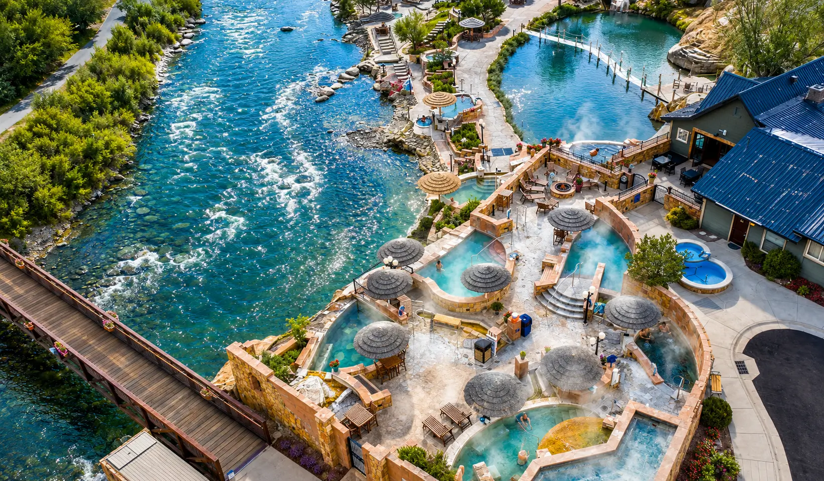 Luxury geothermal pools at The Springs Resort Pagosa Springs The Springs Resort and Spa in Pagosa Springs, Colorado